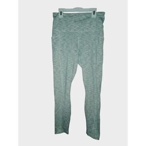 90 Degree By Reflex /‎ gray/white Activewear Women's Leggings with Pockets Sz M